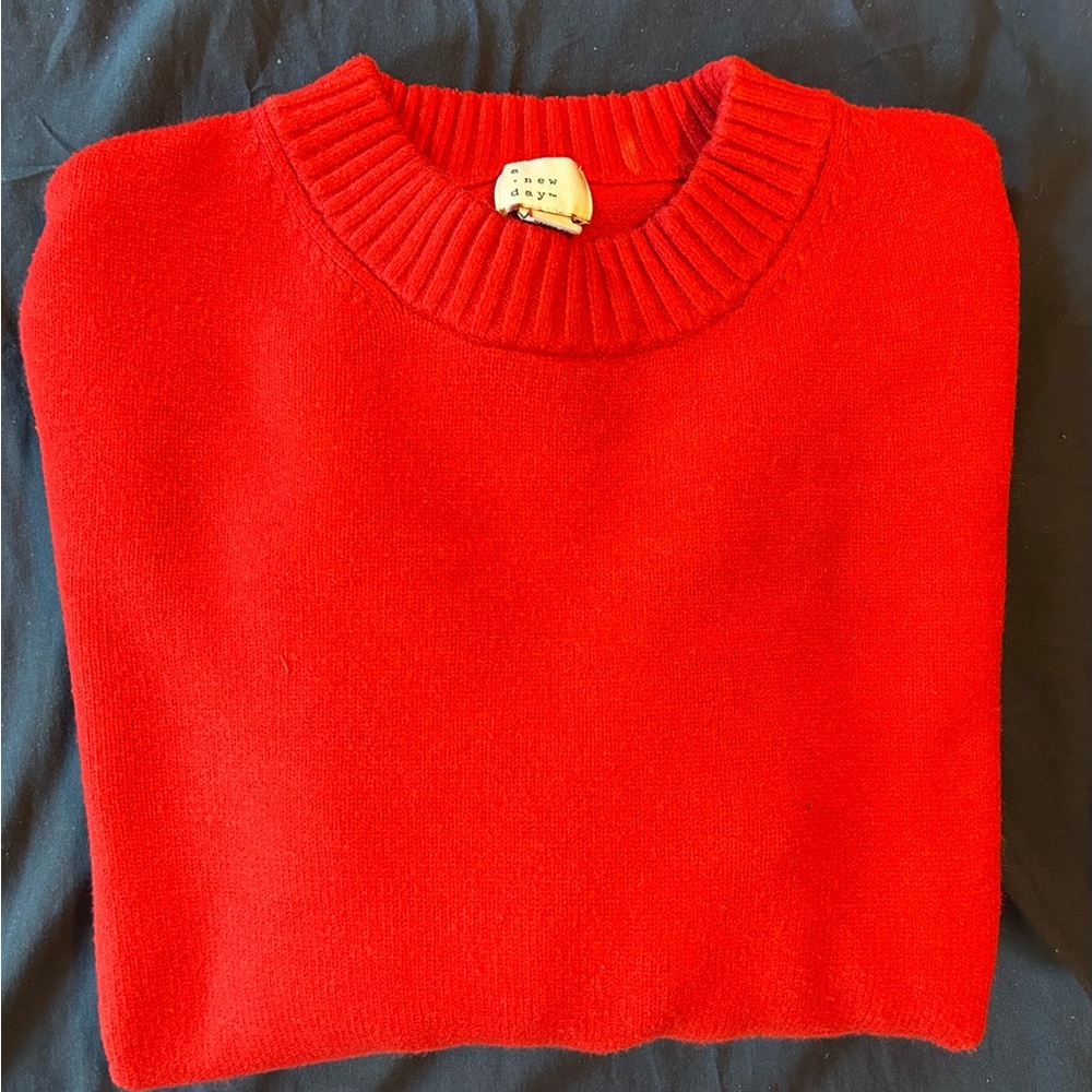 A New Day Women’s - Red Crewneck Sweater